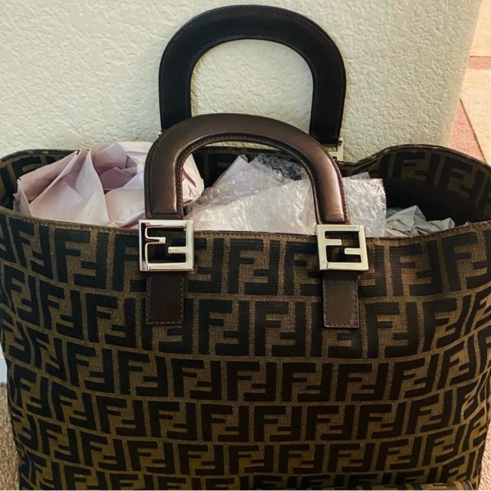 🌻FENDI ZUCCA LARGE SATCHEL & ZUCCA WALLET 🌻